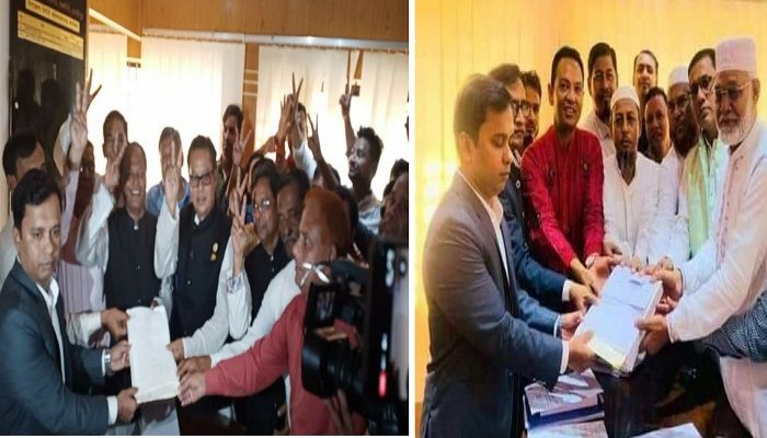 কালকিনিতে শেষদিন উৎসবমুখর পরিবেশে মনোনয়নপত্র দাখিল 