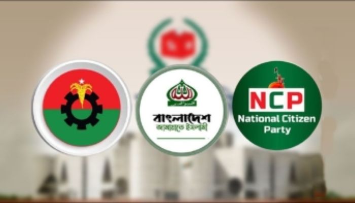 বিএনপি, জামায়াত এবং এনসিপি'র তৎপরতায় রাজনীতিতে স্পষ্ট হচ্ছে তিনটি বলয়