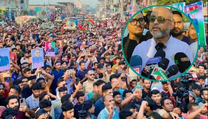 বিএনপির গণমিছিলে জনস্রোত