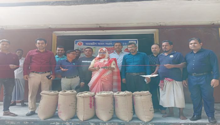 বড়াইগ্রামে অভ্যন্তরীন আমন সংগ্রহ কার্যক্রম উদ্বোধন