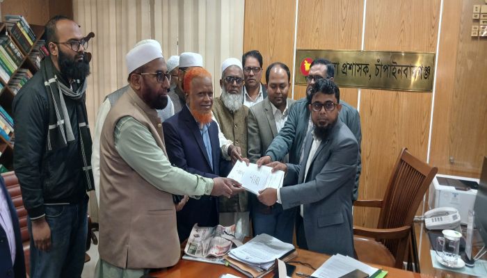 চাঁপাইনবাবগঞ্জ-৩ আসনঃ মনোনয়ন ফরম তুলে নেতা-কর্মীদের নিরাপত্তা চাইলেন জামায়াত নেতা নুরুল ইসলাম বুলবুল