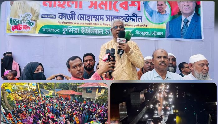 সীতাকুণ্ডে বিএনপির মহিলা দলের সমাবেশ, মোটর শোভাযাত্রা