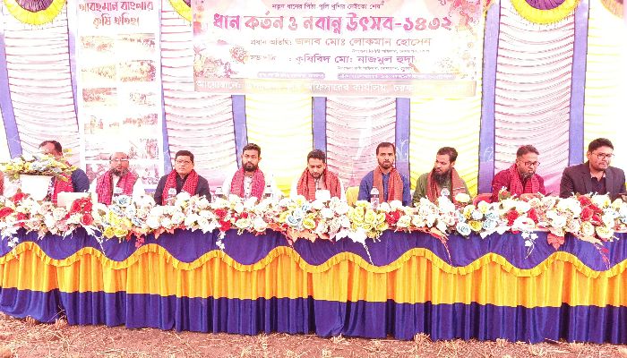 চরফ্যাশনে ধান কর্তন ও নবান্ন উৎসব উদযাপন