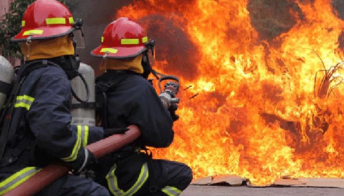 মোহাম্মদপুরে ৬ তলা ভবনে আগুন