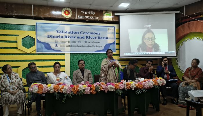 কুড়িগ্রামের নদী তীরবর্তী নারীদের সম্পৃক্ততায় ধরলা নদীর অবস্থা মুল্যায়ন গবেষণা জরিপ প্রকাশ