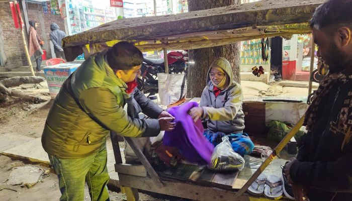 তীব্র শীতে উষ্ণতা ছড়াল ‘ভয়েস অব ঝিনাইগাতী’