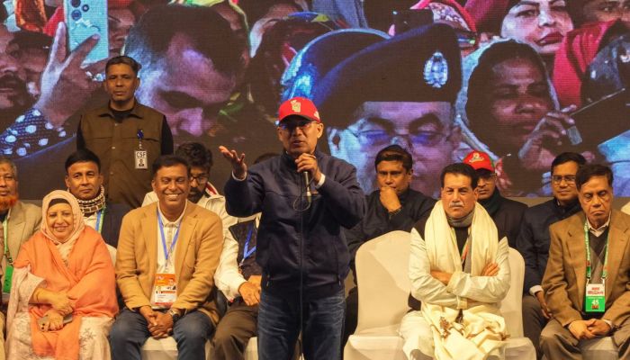 নরসিংদীতে জনসভায় তারেক রহমান