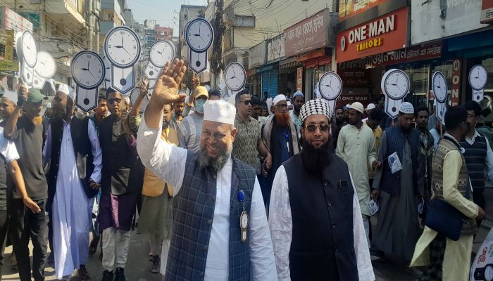 মৌলভীবাজার-৩ আসনে জোট সঙ্গীদের নিয়ে শহরে আহমেদ বিলাল এর ব্যাপক গণসংযোগ  