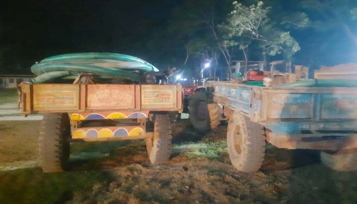 চুনারুঘাটে অবৈধ বালু উত্তোলনের বিভিন্ন সরঞ্জামসহ দুটি ট্রাক্টর জব্দ : ১ জনকে দুই লক্ষ টাকা অর্থদণ্ড