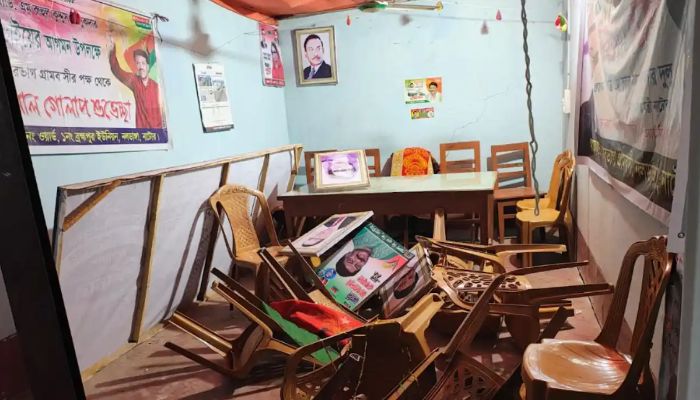নাটোরে বিএনপি কার্যালয় ভাঙচুর করল আ.লীগ নেতাকর্মীরা