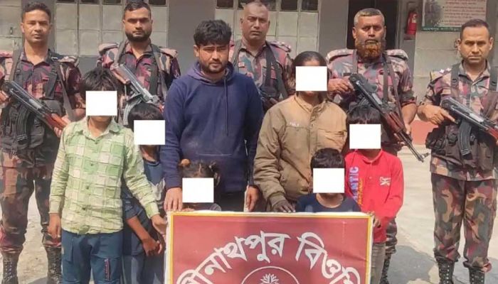 ঝিনাইদহ সীমান্তে ৭ ভারতীয় আটক