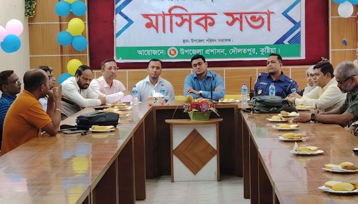 দৌলতপুরে আইনশৃঙ্খলা কমিটির মাসিক সভা অনুষ্ঠিত