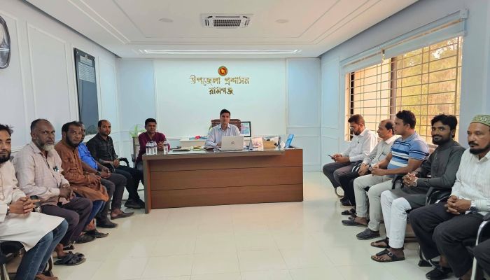 নবাগত ইউএনওর সাথে রামগঞ্জ প্রেসক্লাবের সাংবাদিকদের মতবিনিময় সভা অনুষ্ঠিত