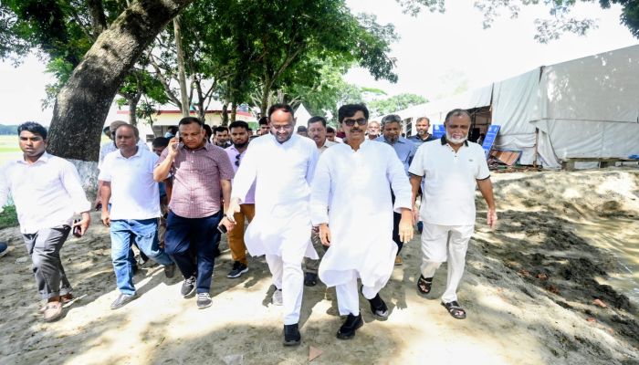 জাতীয় মৎস্য পক্ষের প্রস্তুতি দেখতে কটিয়াদী-পাকুন্দিয়ায় মন্ত্রী-প্রতিমন্ত্রী