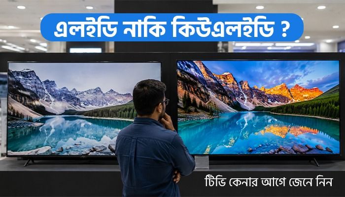 এলইডি না কিউএলইডি, টিভি কেনার আগে যে পার্থক্যগুলো জেনে নেওয়া দরকার