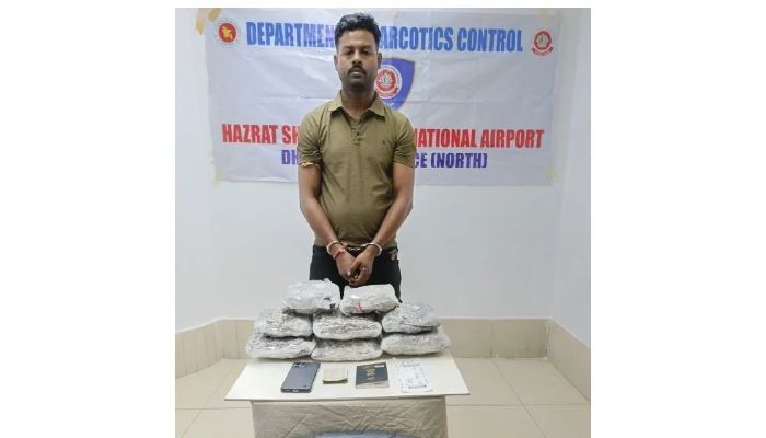 শাহজালালে বিপুল পরিমাণ মাদকসহ ভারতীয় নাগরিক গ্রেপ্তার